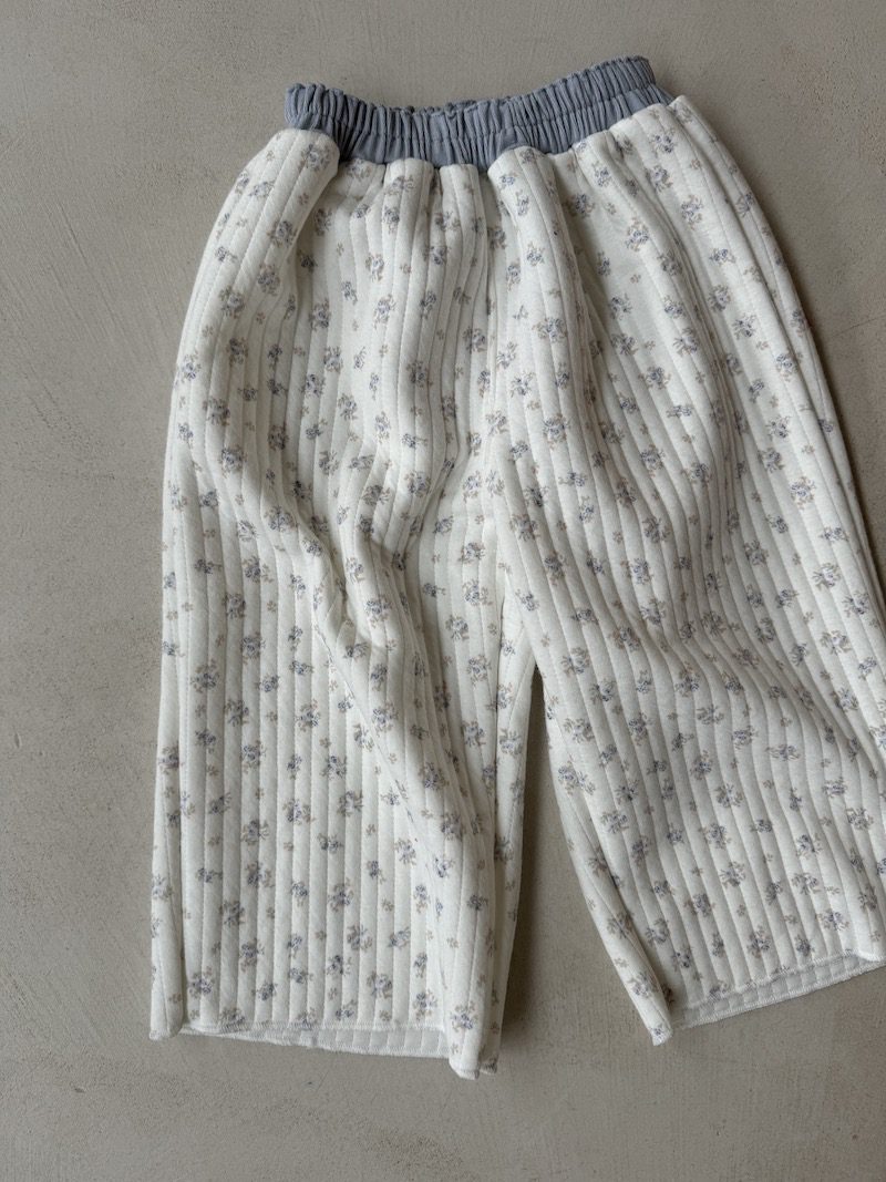 Flower Quilted Pants