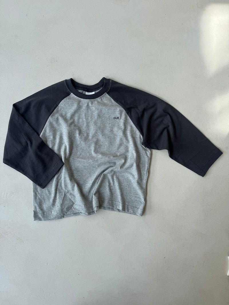 Raglan Tee Charcoal