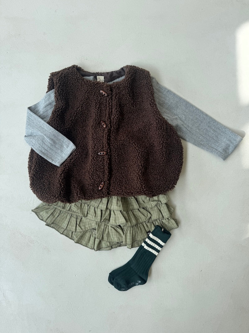 Pointelle Top Grey