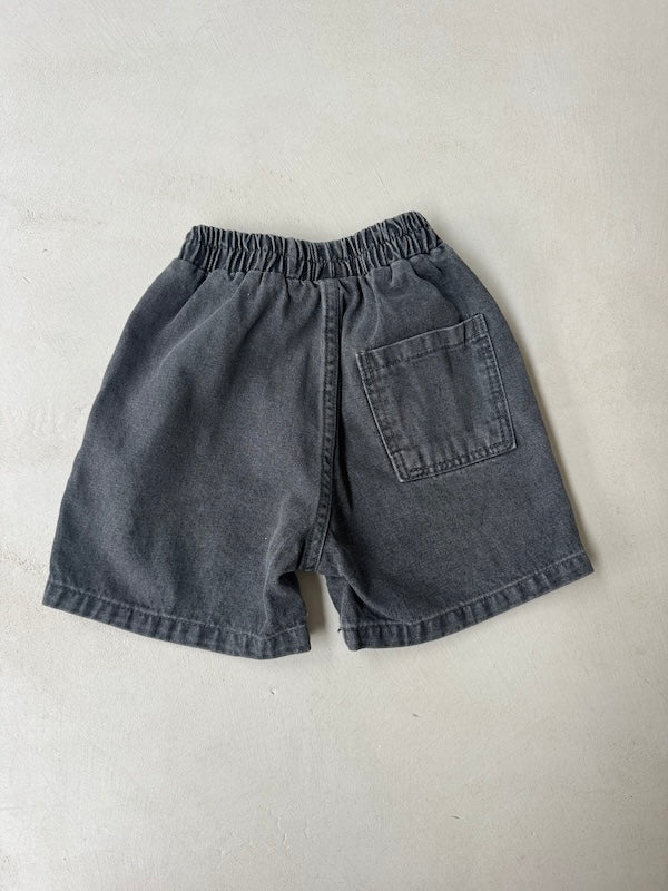 Black Denim Shorts