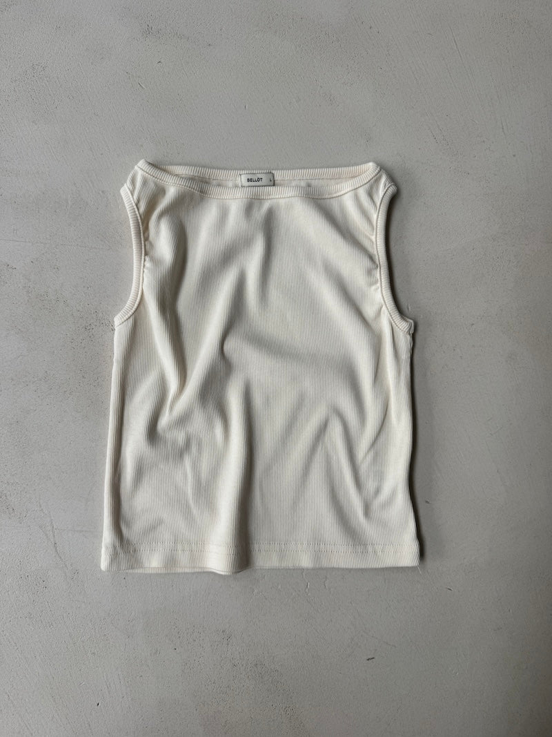 Boatneck Ribbed Top