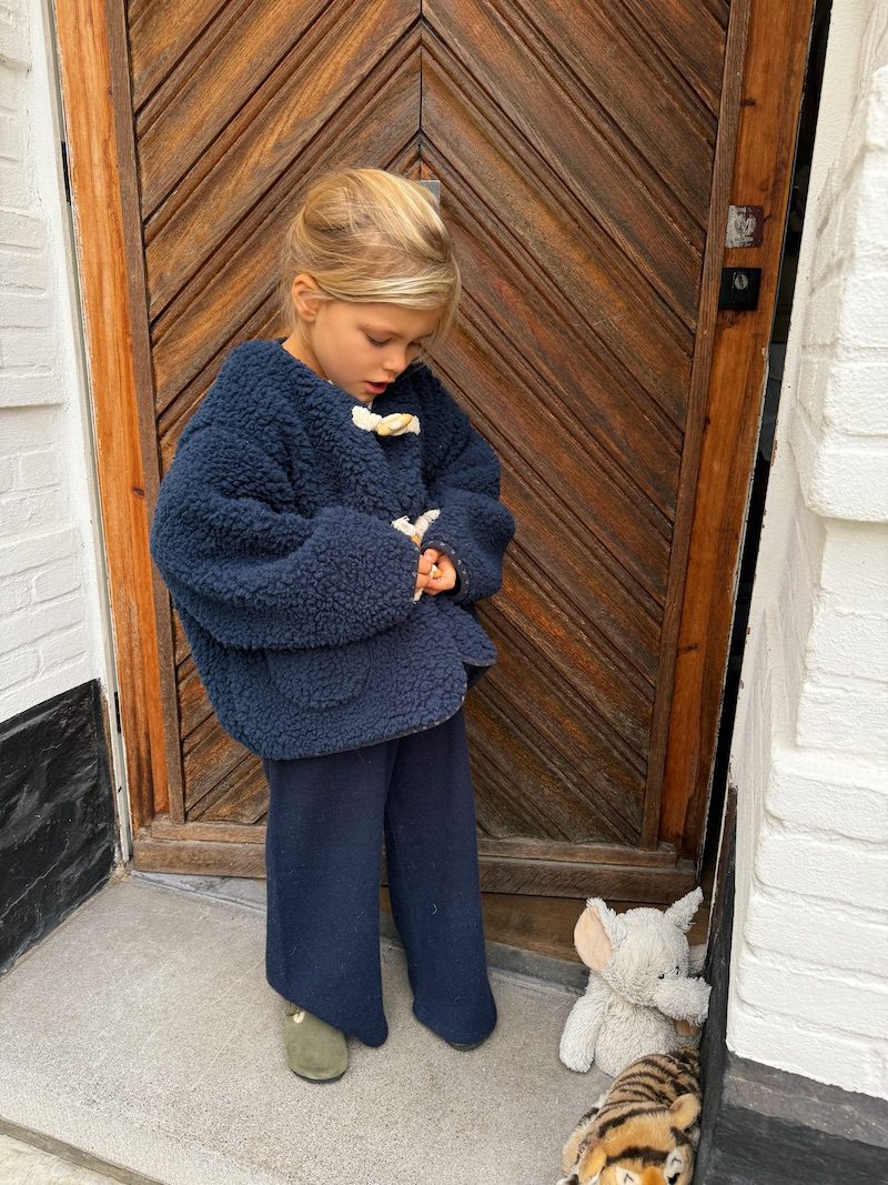 Navy Buckle Coat