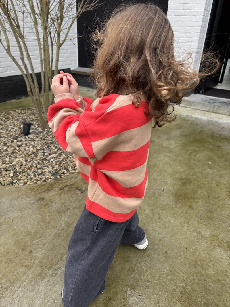 MM Boxy Stripe Sweatshirt
