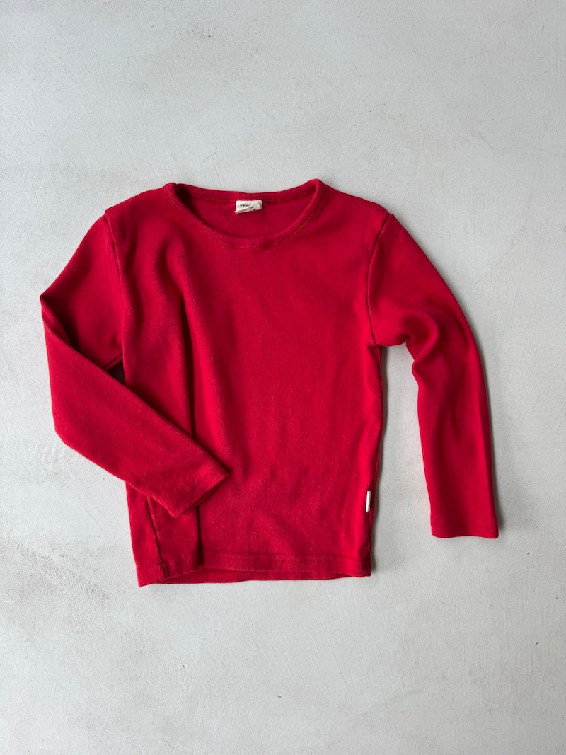 Red Eyelet Top