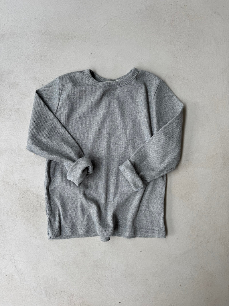 Play Rib Tee Grey