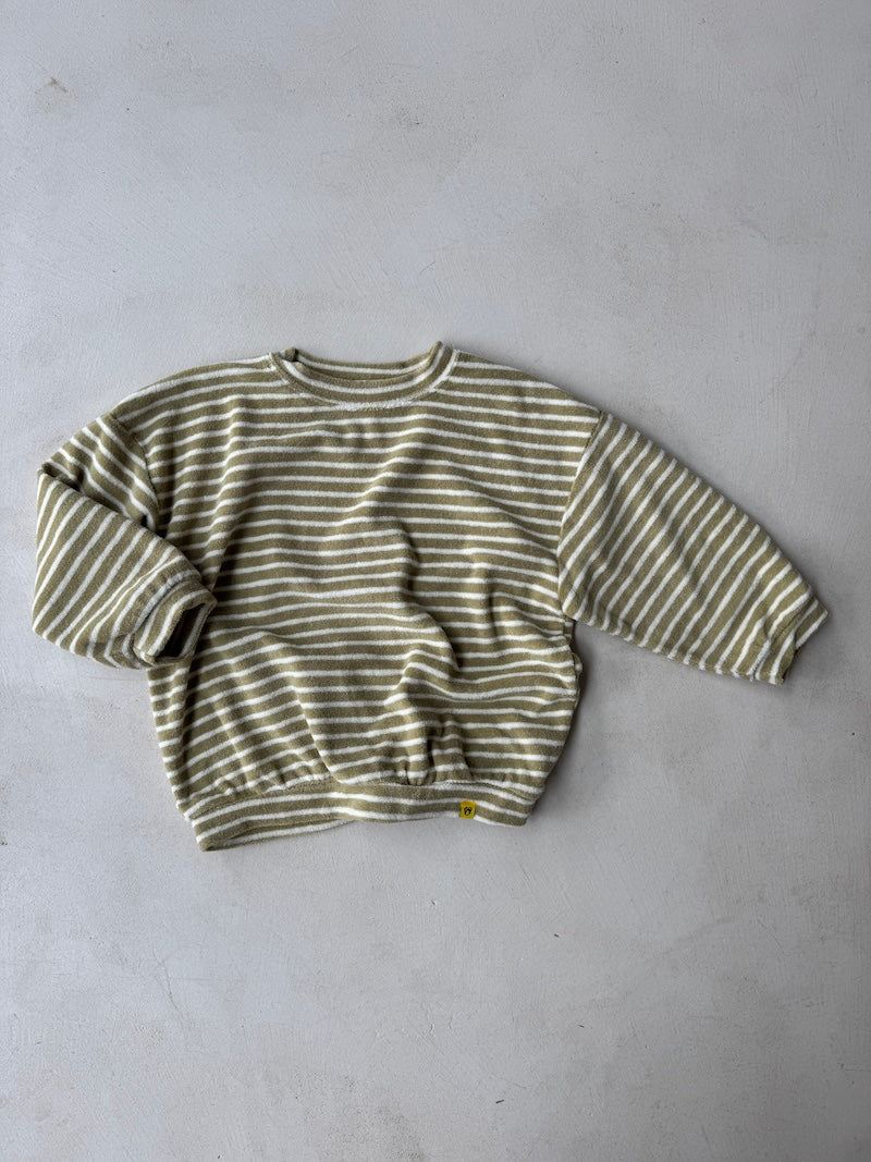 Terry Stripes Sweatshirt