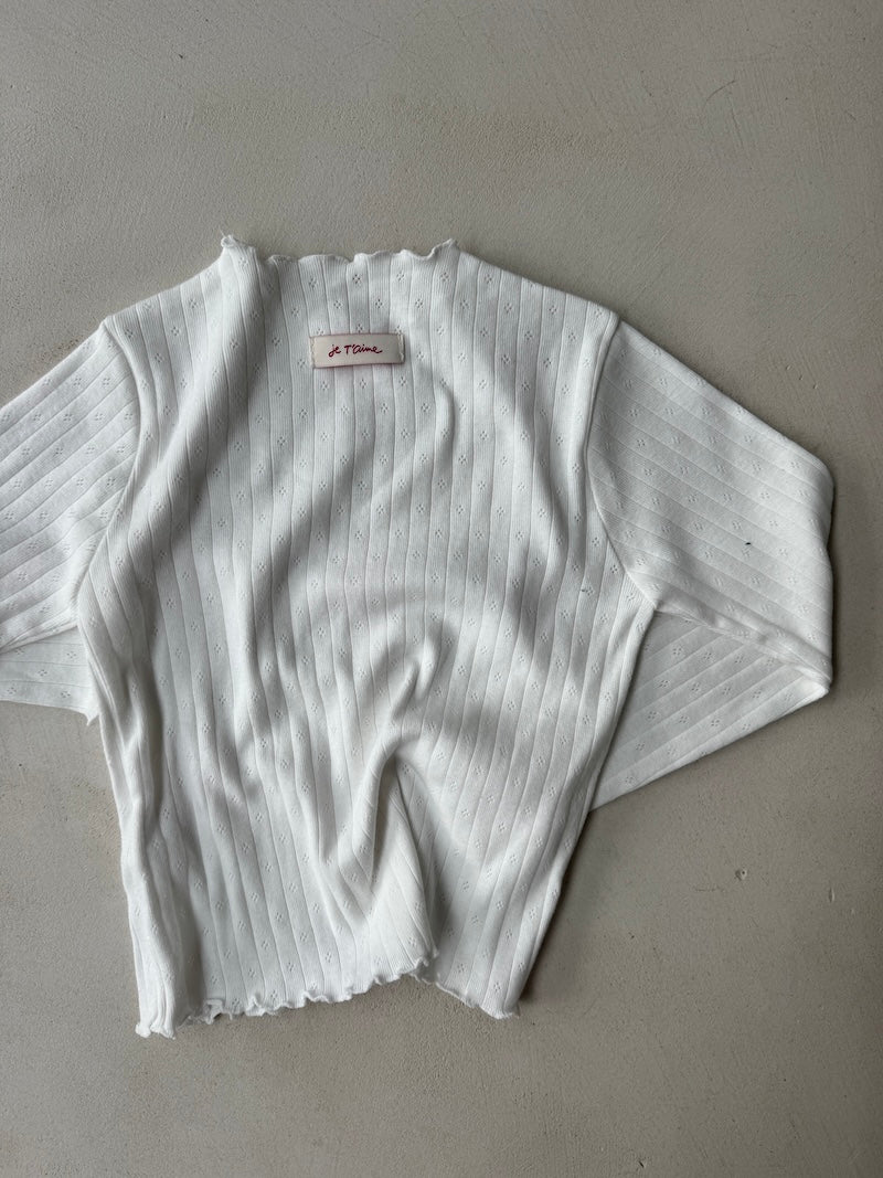 JTM Eyelet Top White
