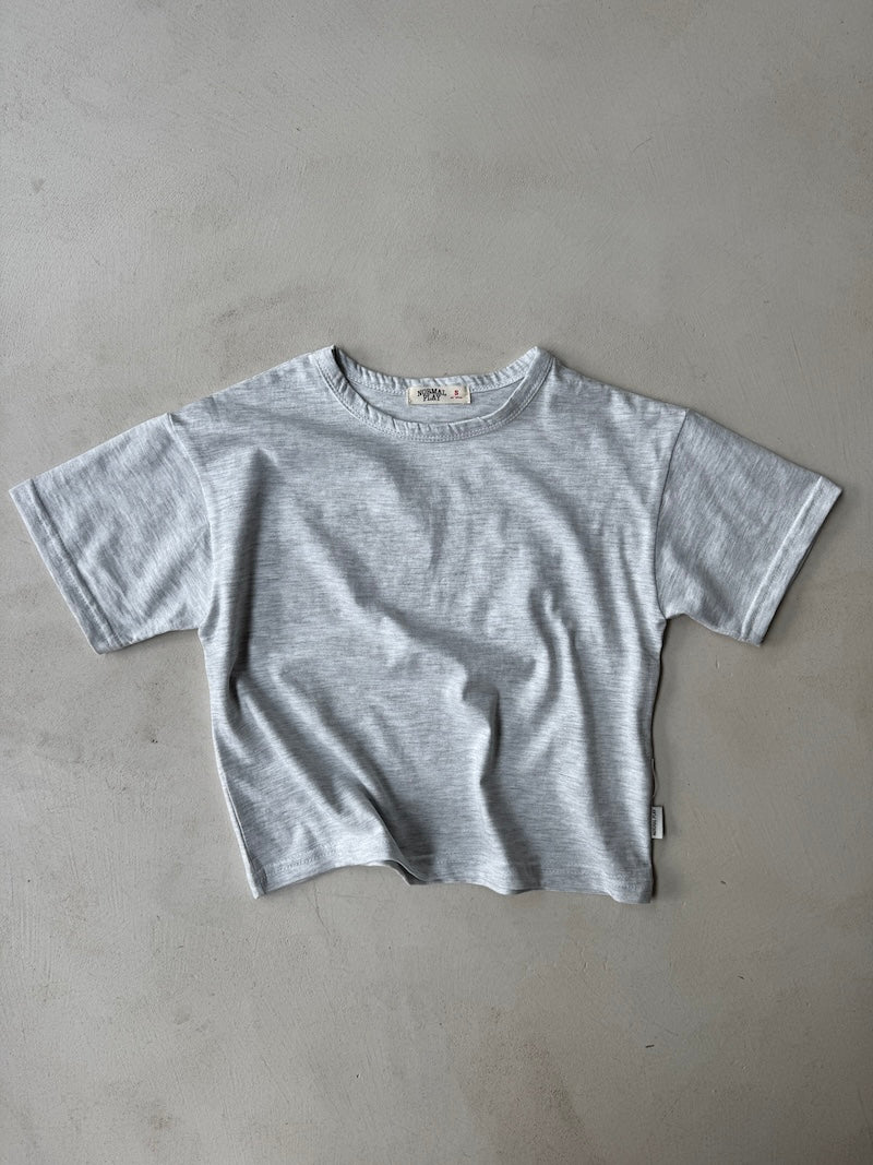Light Grey Play Short Tee