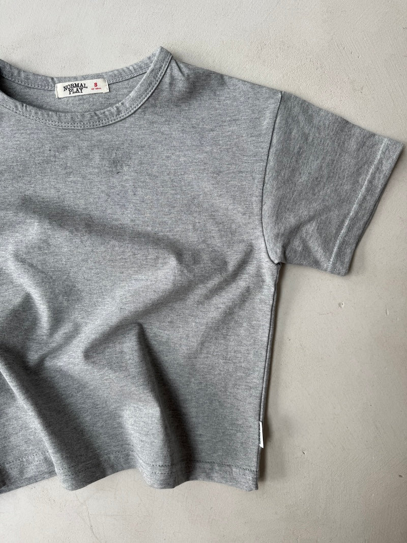 Grey Play Short Tee