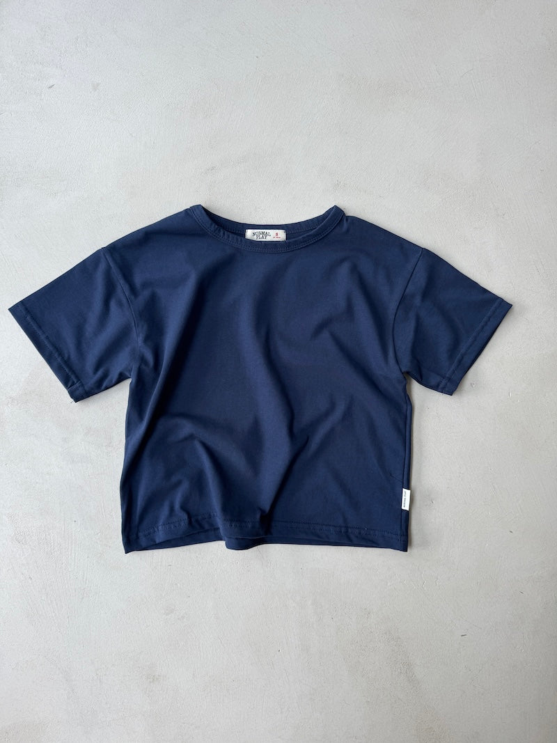 Navy Play Short Tee