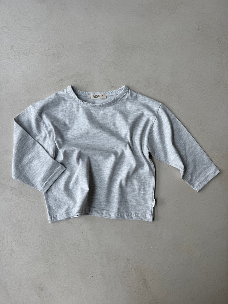 Light Grey Play Long Tee