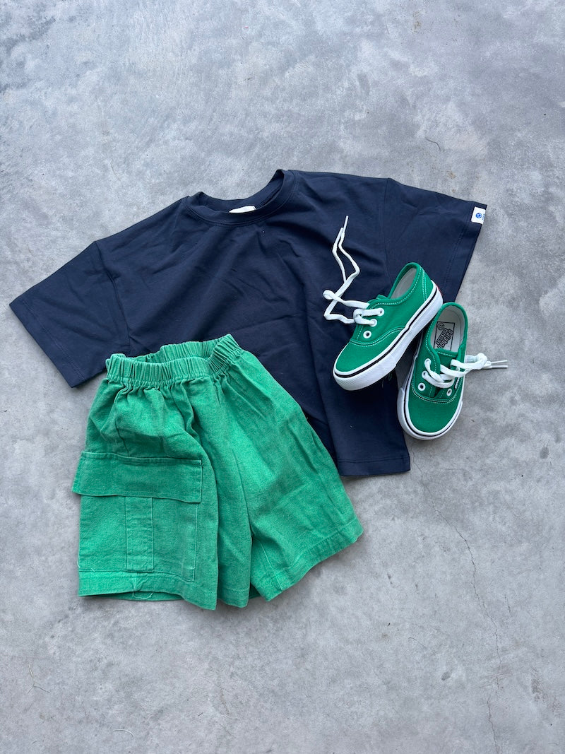 Green Cargo Shorts