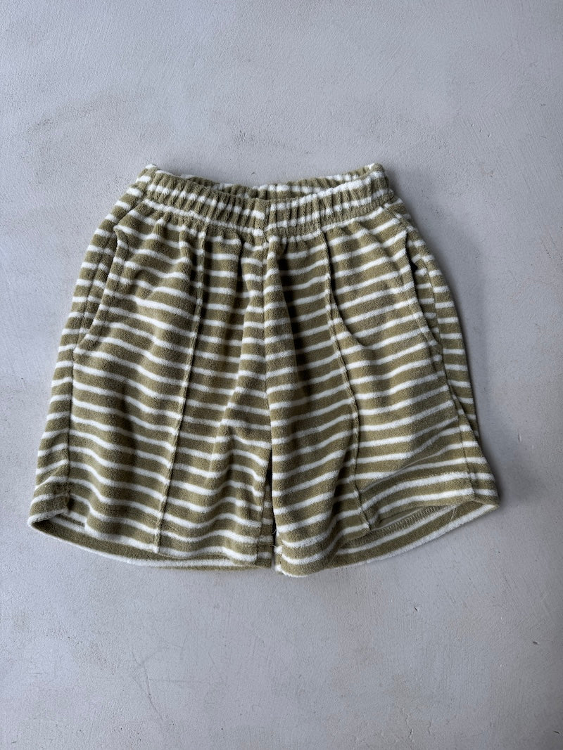 Terry Stripes Shorts