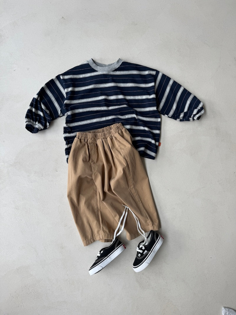 Navy Boxy Stripes Jumper