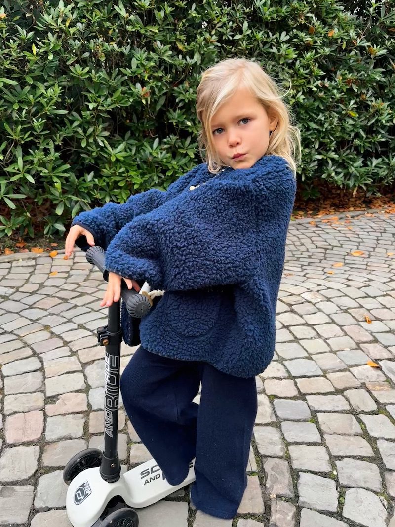 Navy Buckle Coat