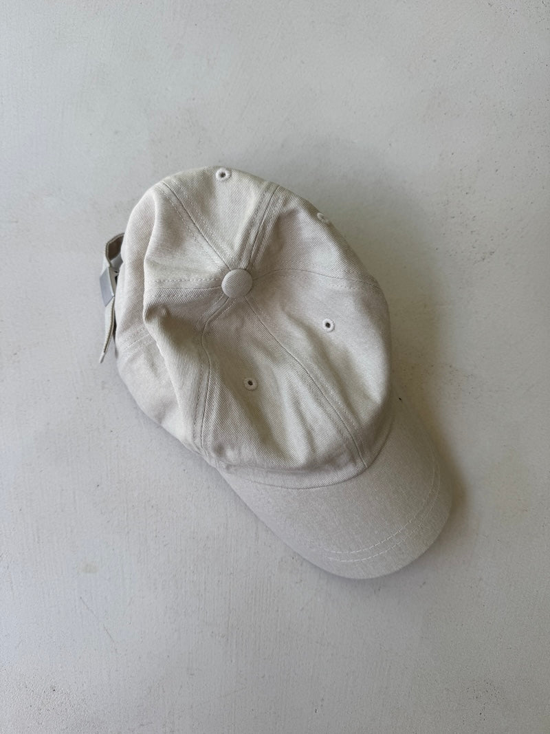 Beige Cotton Cap