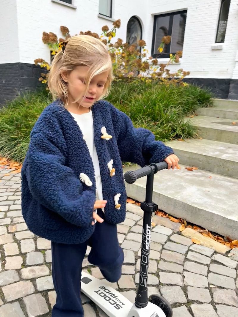 Navy Buckle Coat