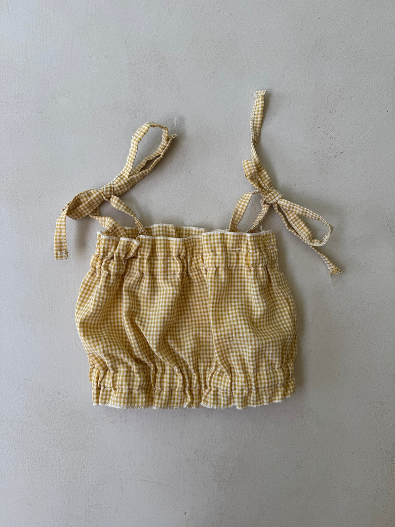 Cropped Vichy Top