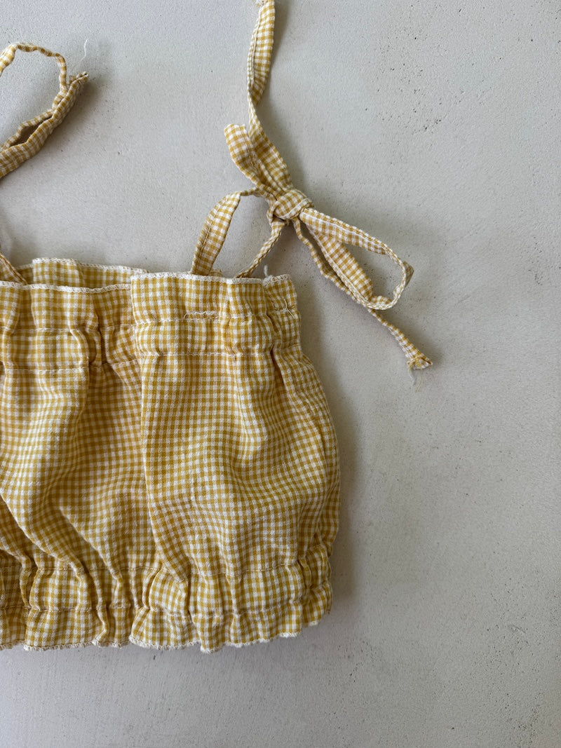 Cropped Vichy Top