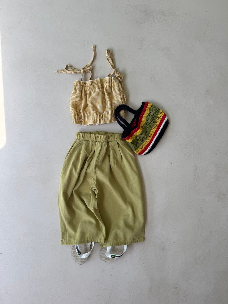 Cropped Vichy Top