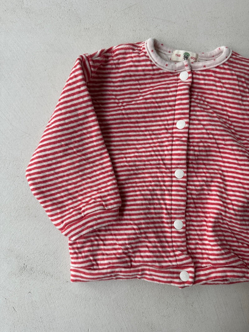 Bebe Snap Cardigan Red