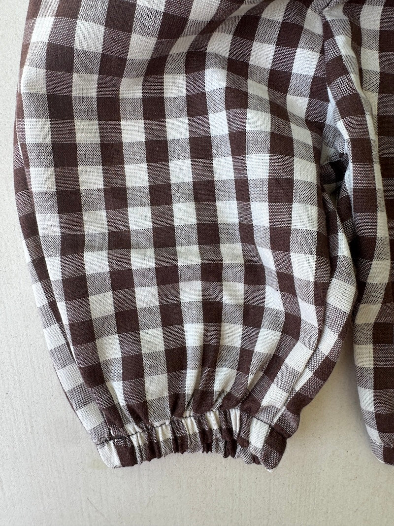 Bebe Checked Cotton Pants