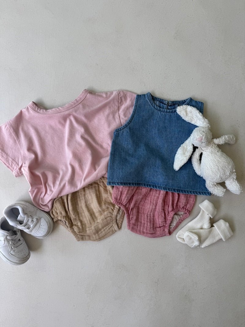 Raspberry Muslin Cotton Bloomer