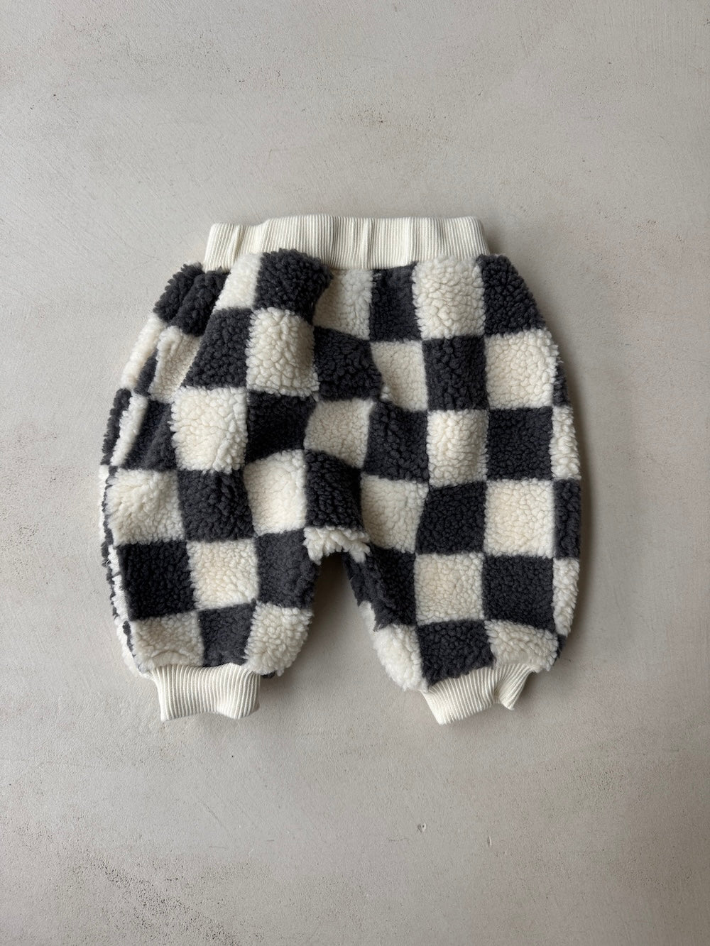 Baby Check Teddy Pants