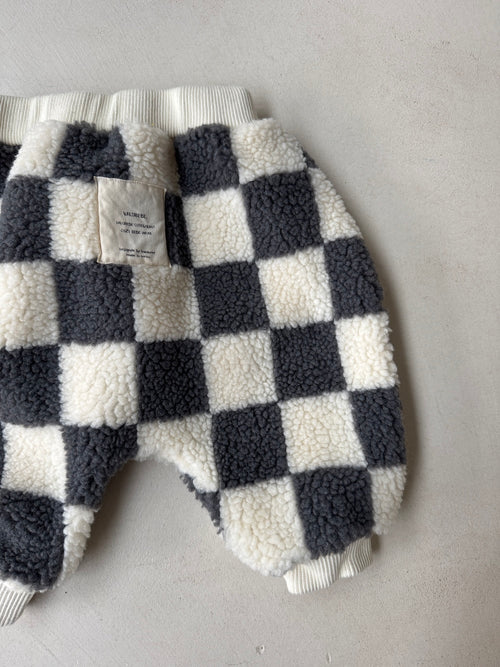 Baby Check Teddy Pants