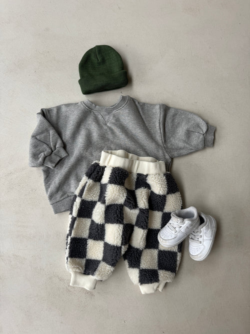 Baby Check Teddy Pants