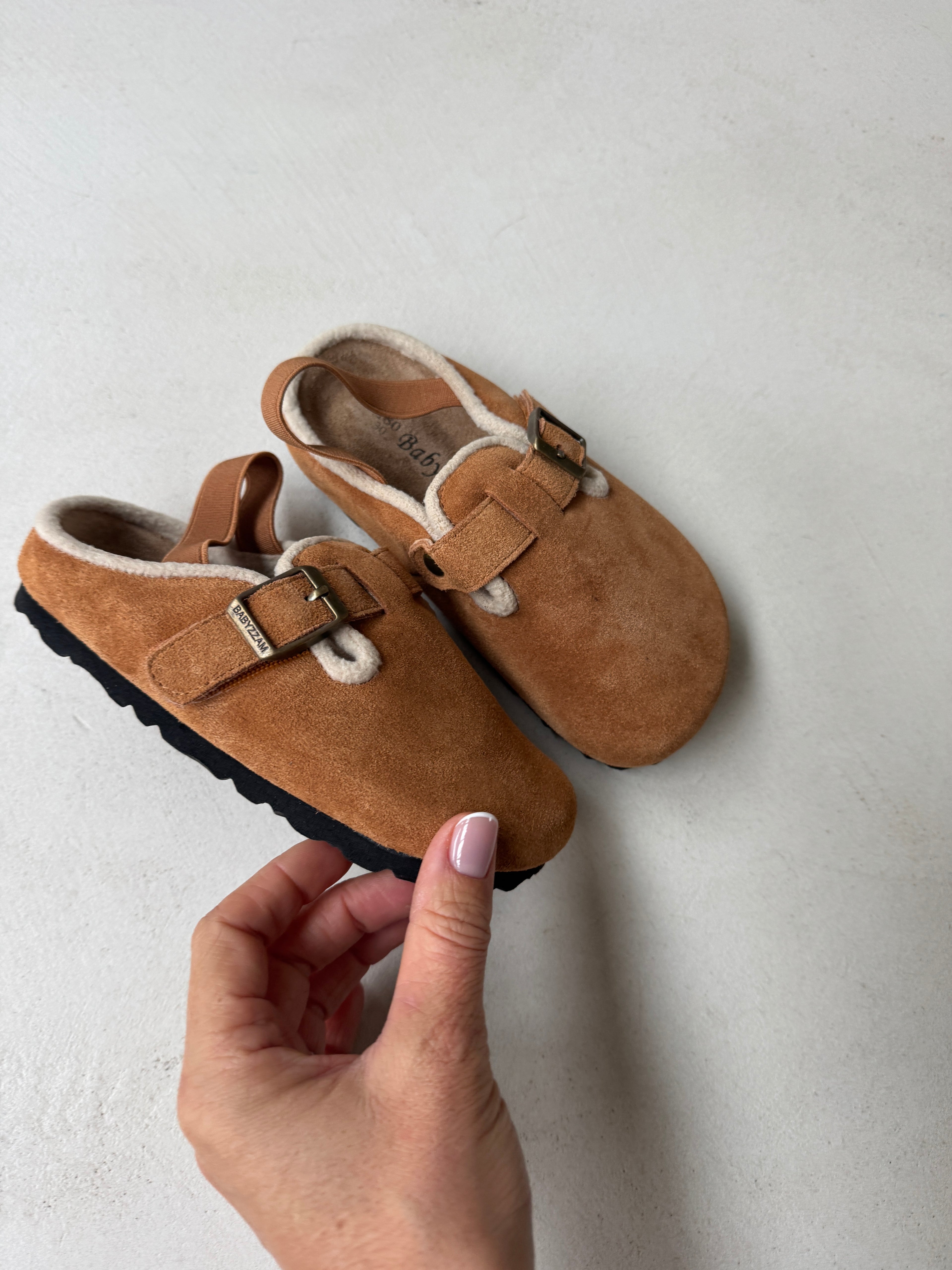 Suede Mules