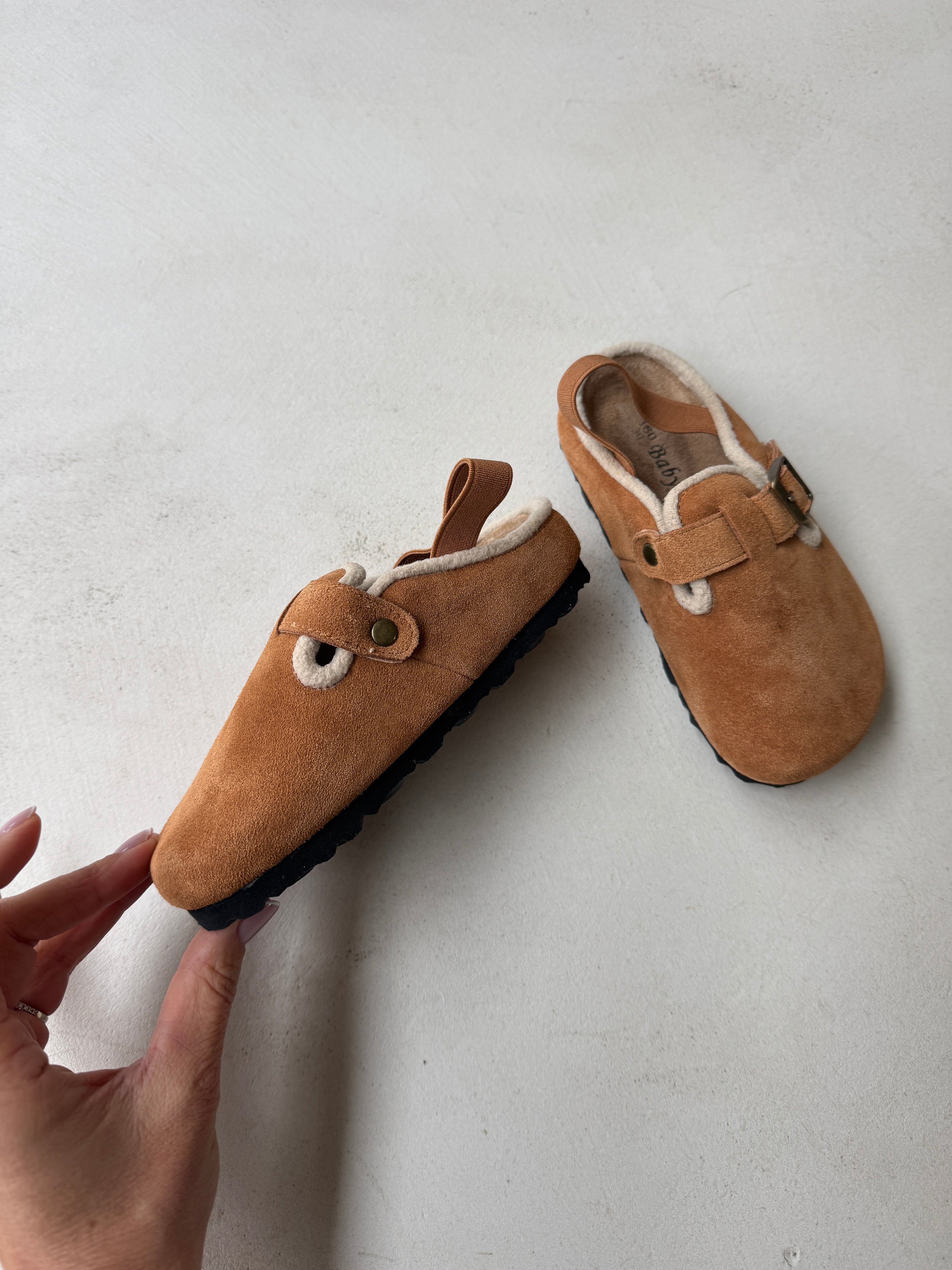 Suede Mules