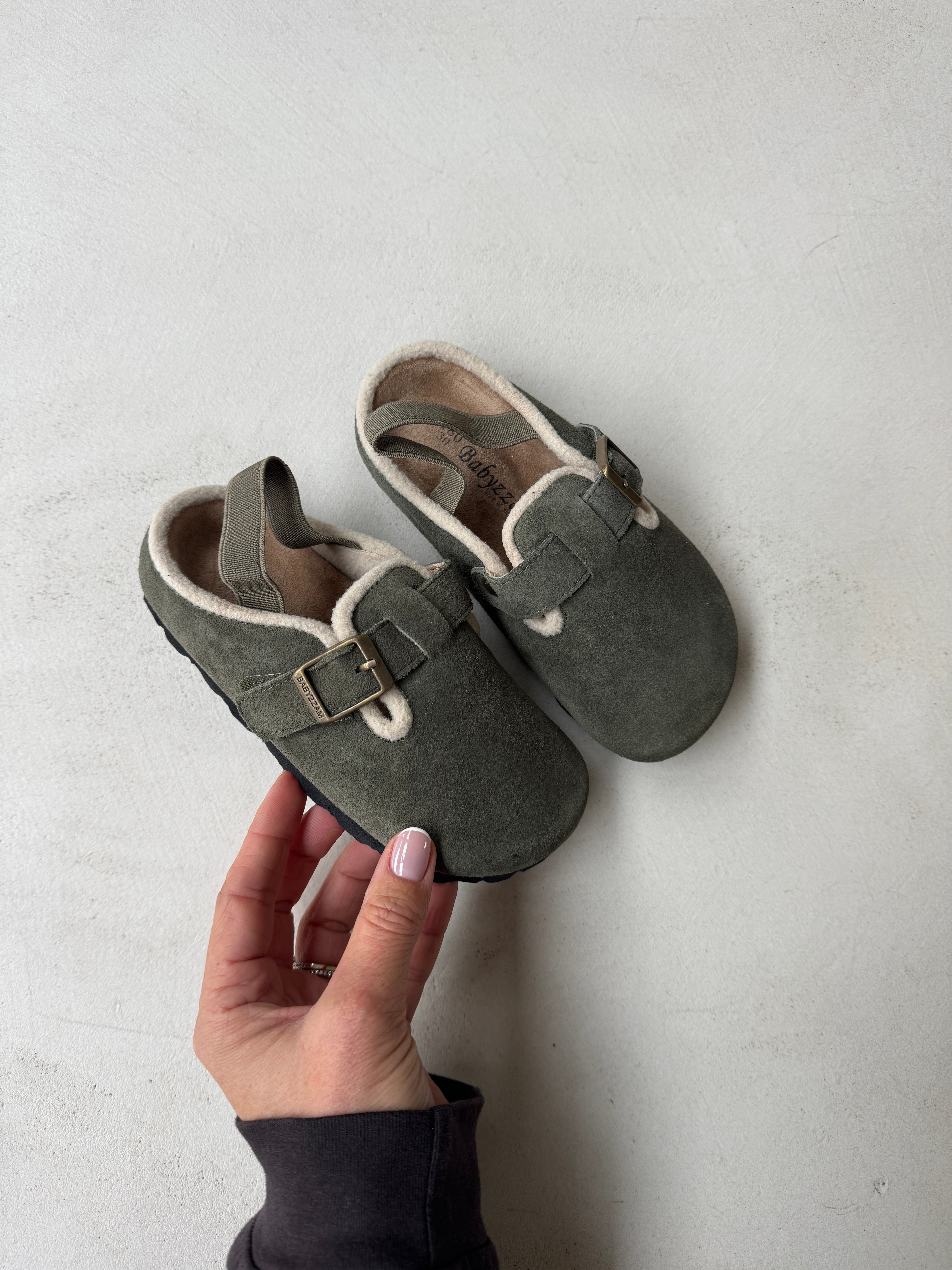 Suede Mules