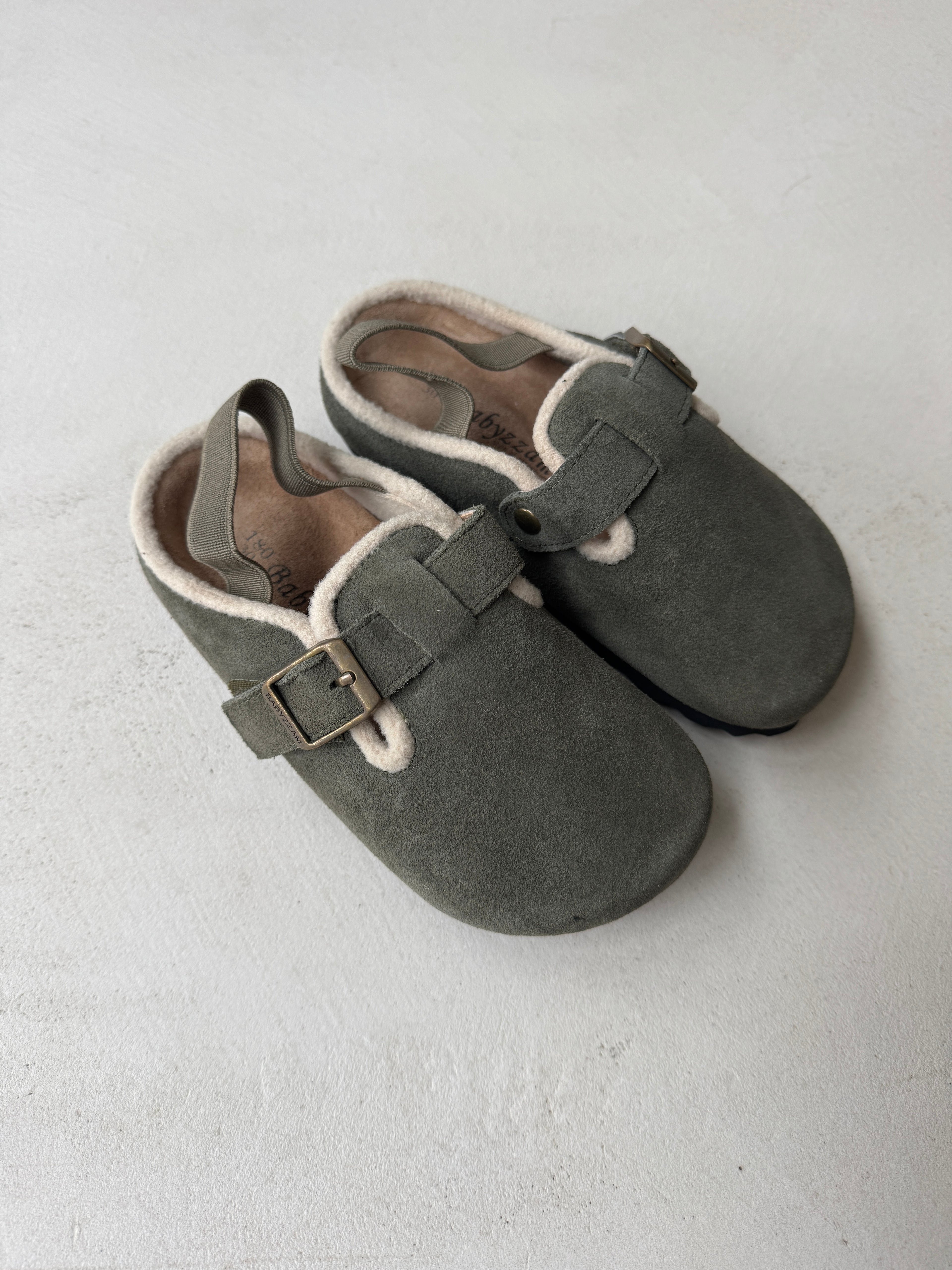 Suede Mules
