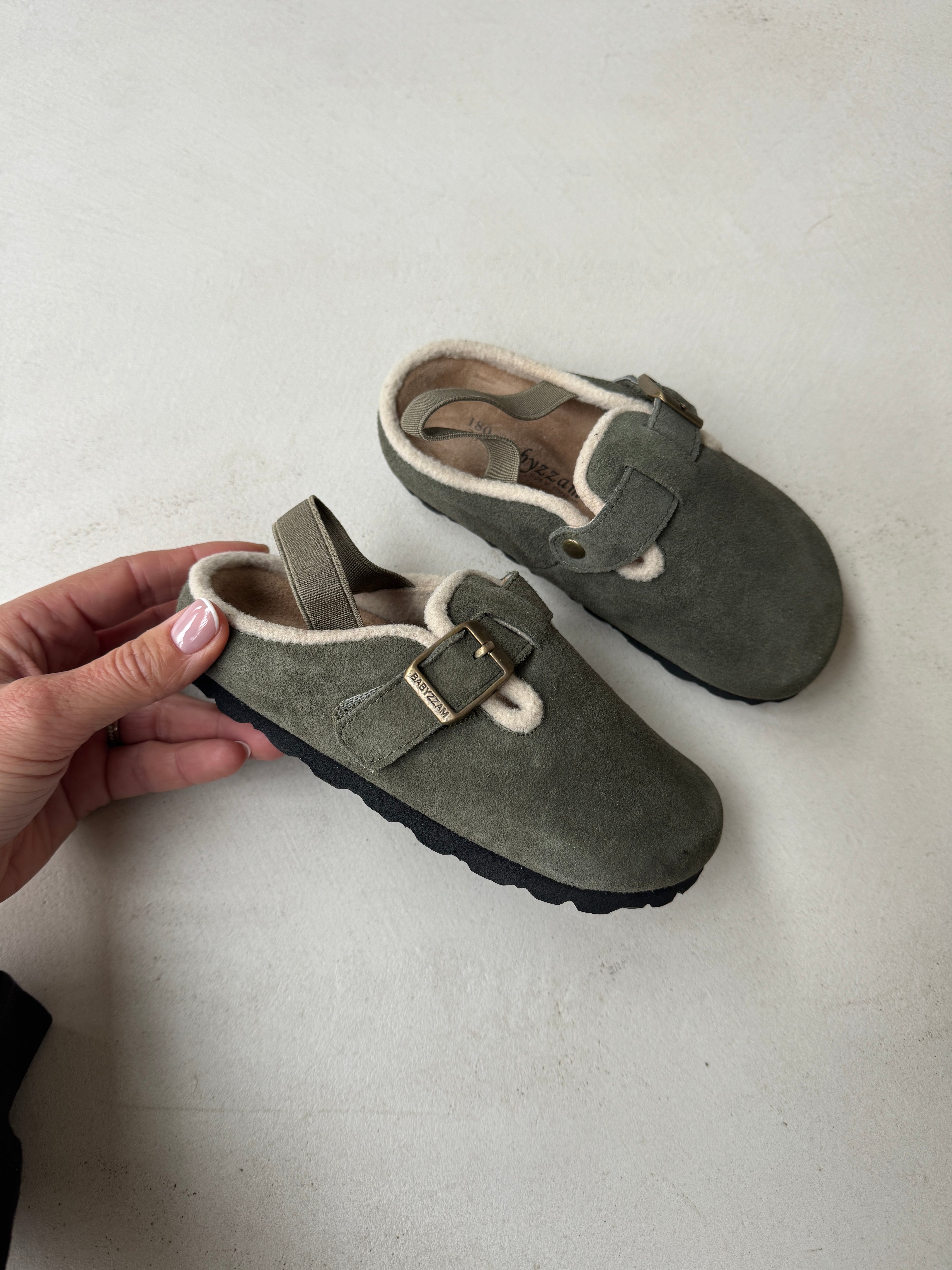 Suede Mules