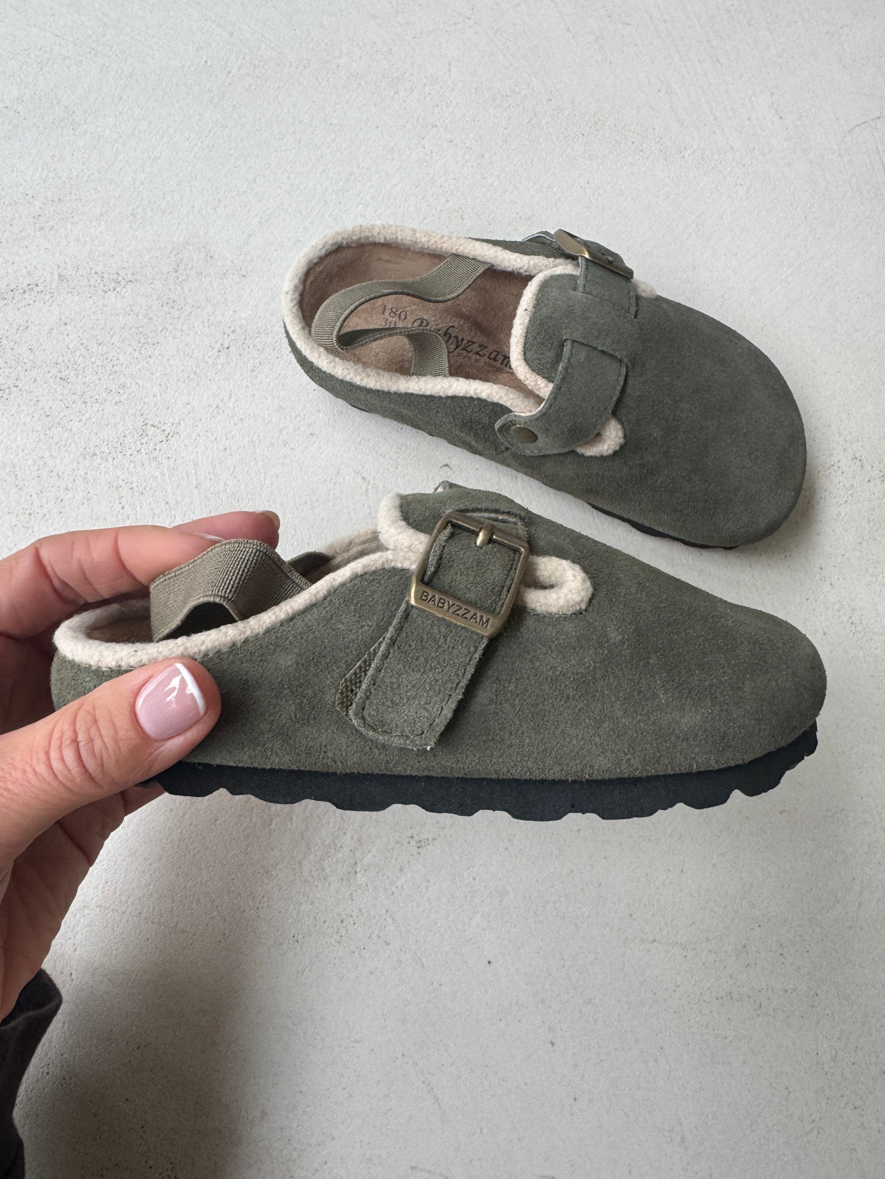 Suede Mules