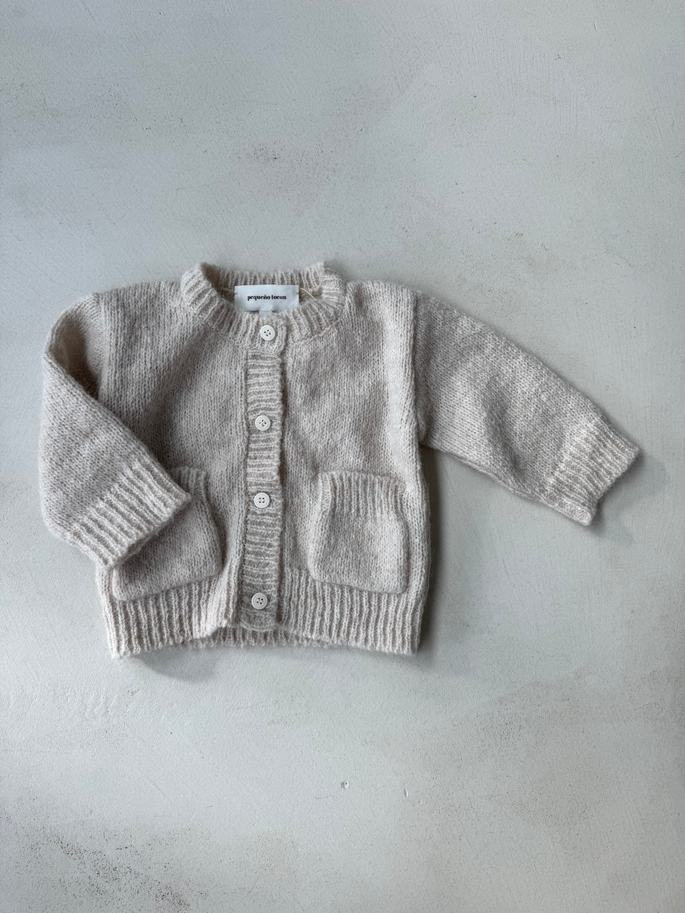 Wool Knit Boxy Cardigan