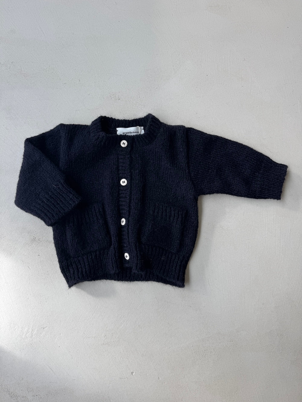 Wool Knit Boxy Cardigan