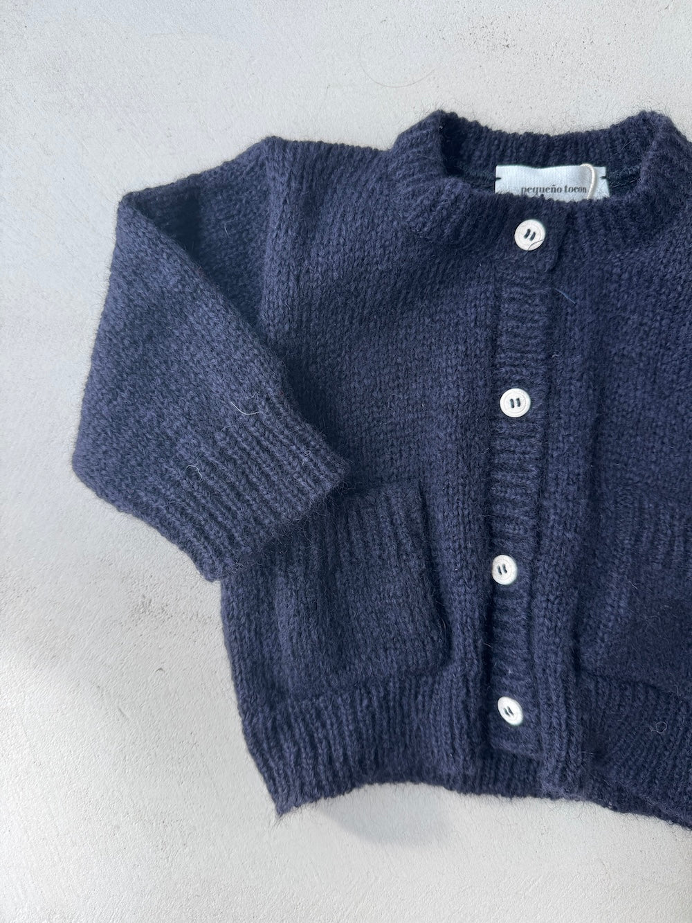 Wool Knit Boxy Cardigan