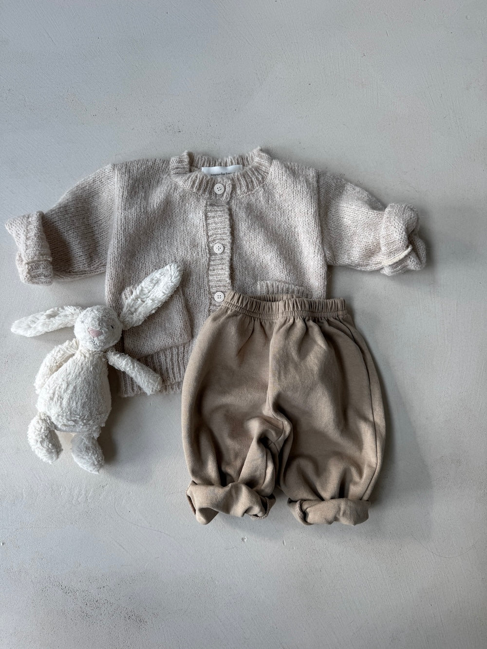 Wool Knit Boxy Cardigan