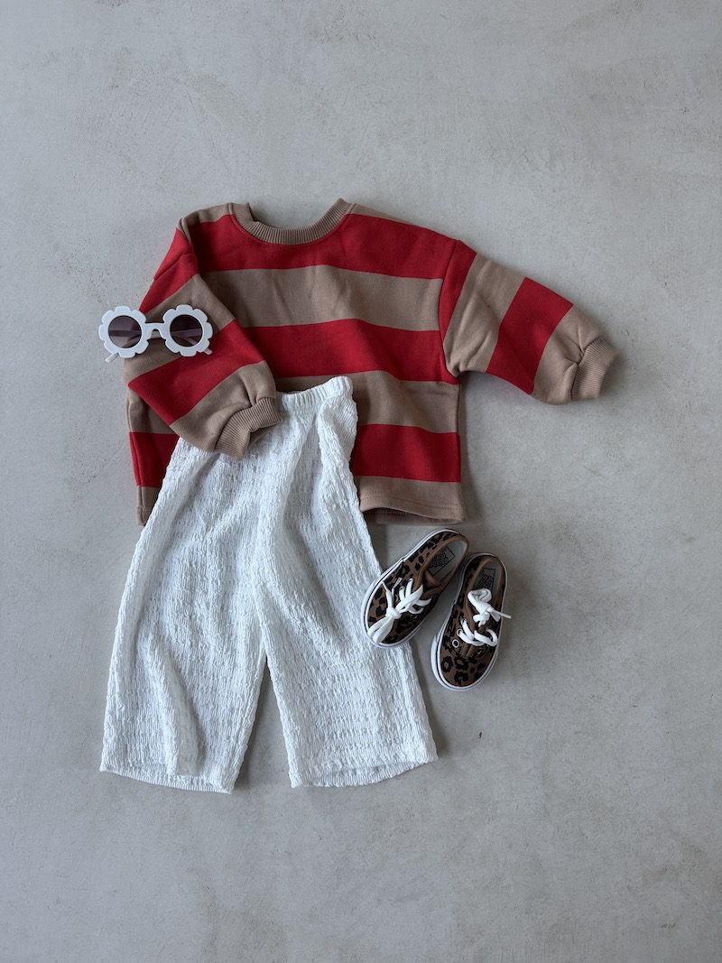 MM Boxy Stripe Sweatshirt