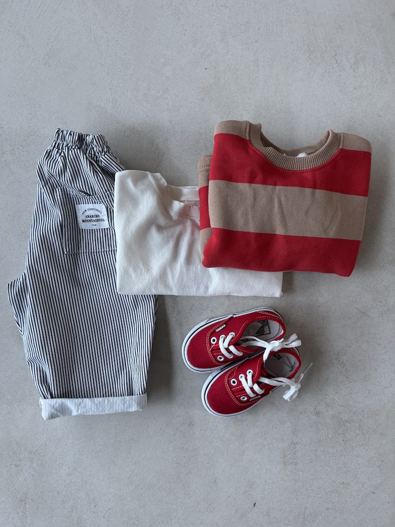 MM Boxy Stripe Sweatshirt