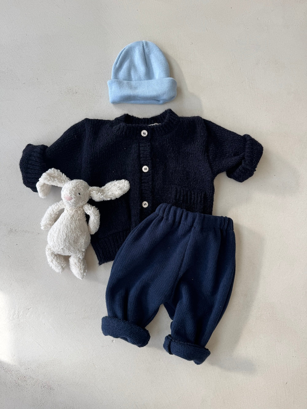 Wool Knit Boxy Cardigan