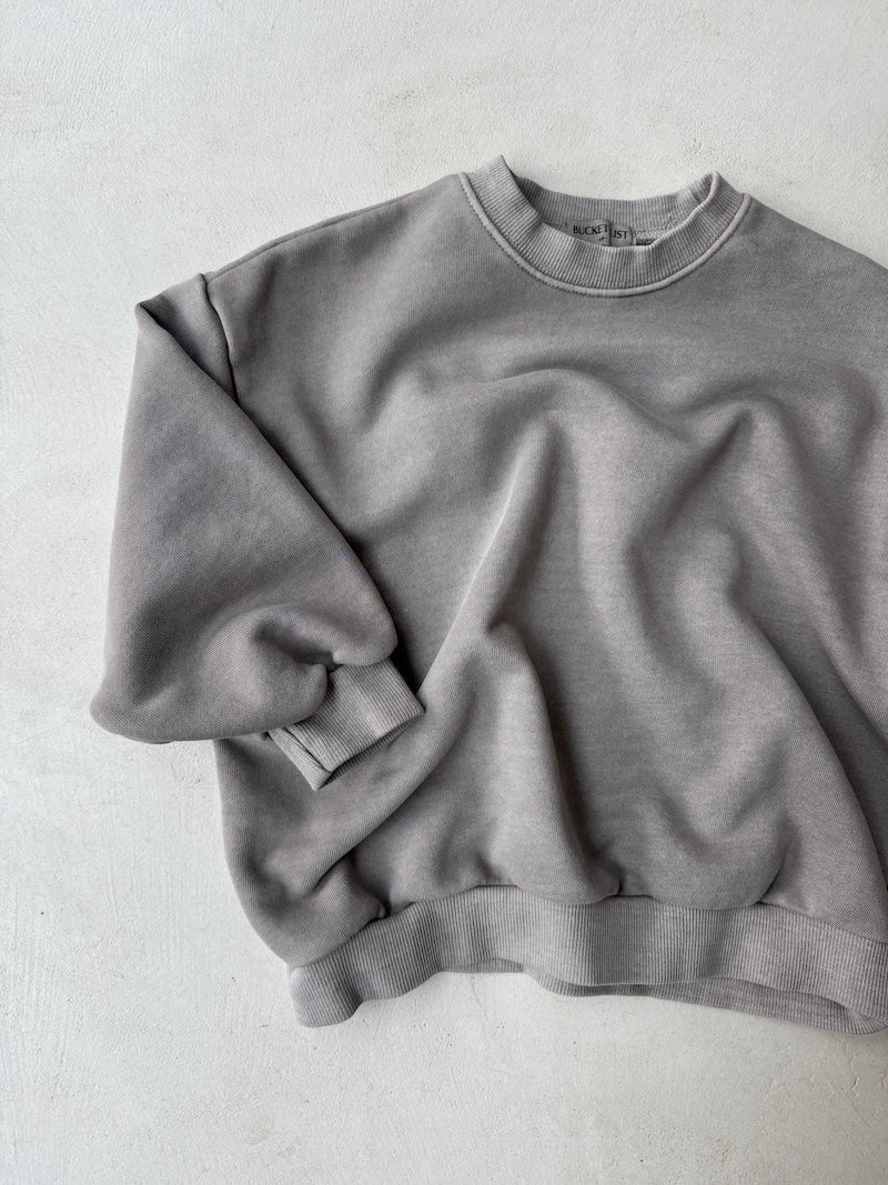 Washed Brown Sweatshirt
