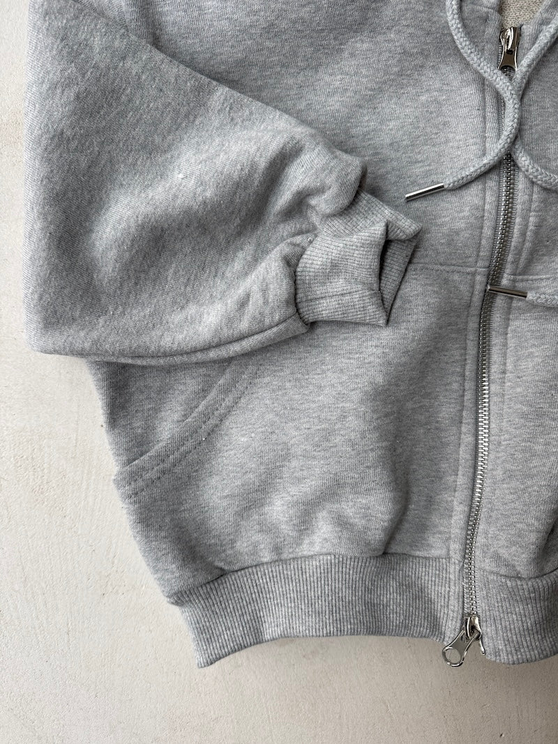 Oversized Zip Hoodie Grey