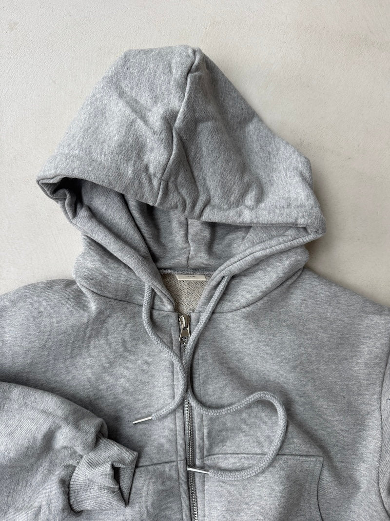 Oversized Zip Hoodie Grey
