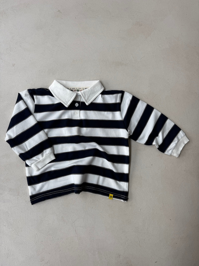 Marine Striped Polo