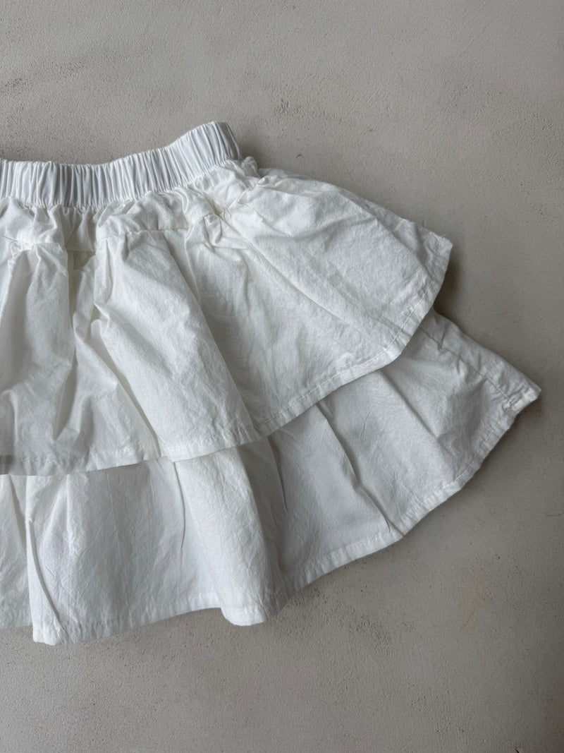 White Flow Skirt