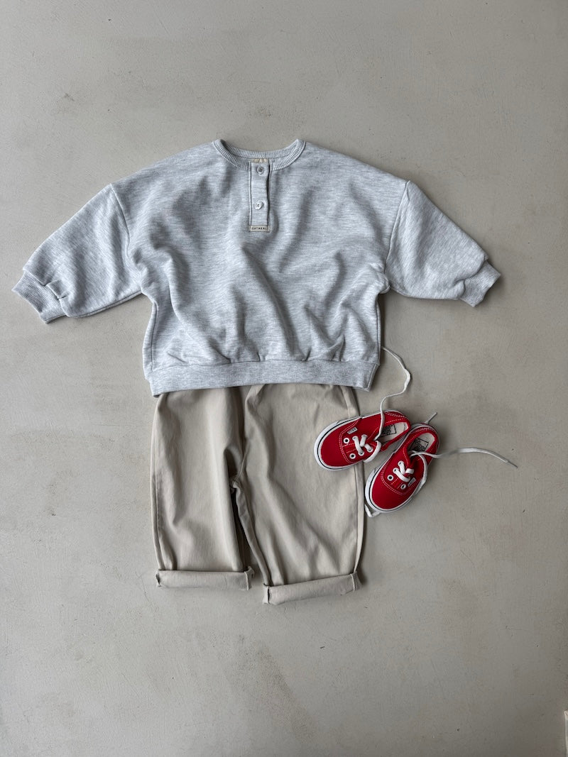 Kids Button Sweatshirt