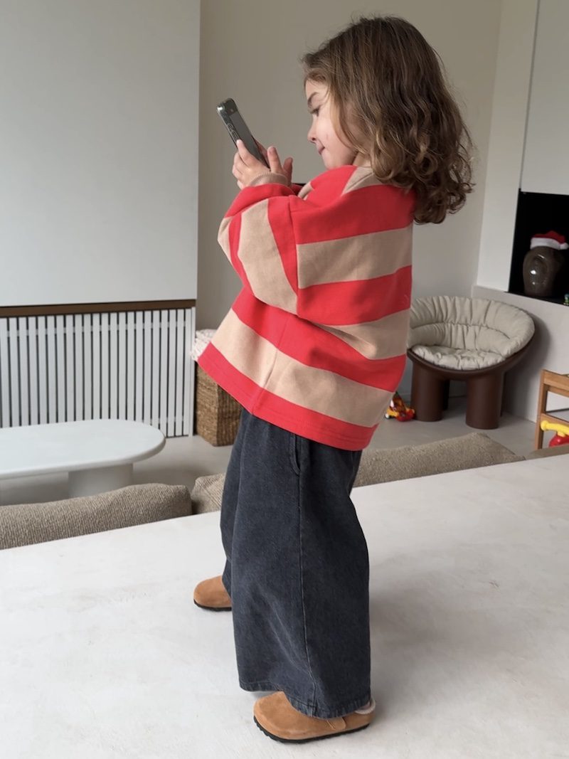 MM Boxy Stripe Sweatshirt